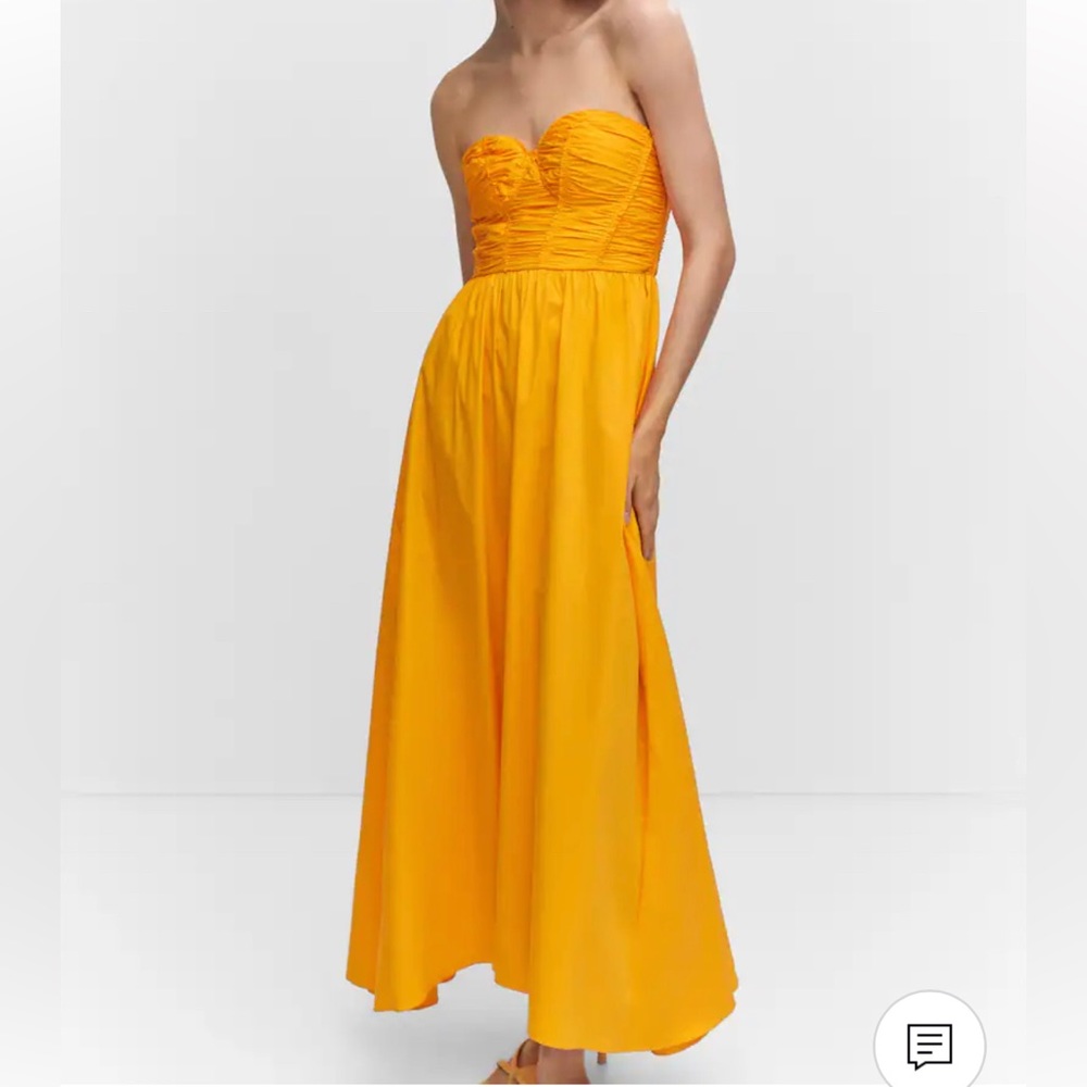 MANGO Flared corset dress